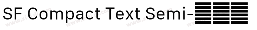 SF Compact Text Semi字体转换